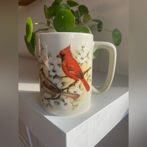Cardinal and Flowers Ceramic Mug